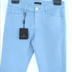Massimo Dutti NEW Sky Royal Blue Skinny women's  jeans NEW